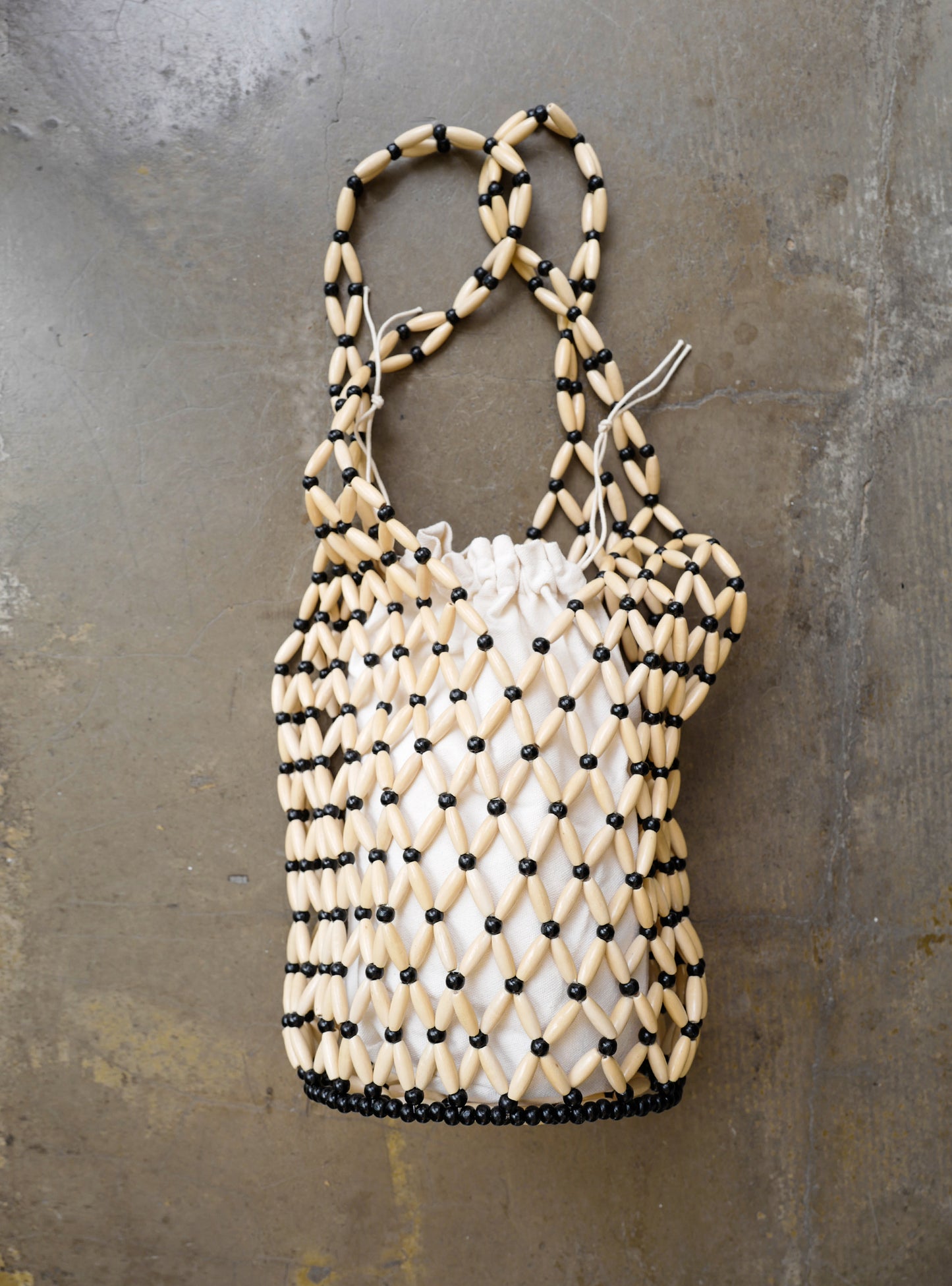 Octo Bag in Beige and Black