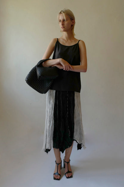 Double layers long skirt