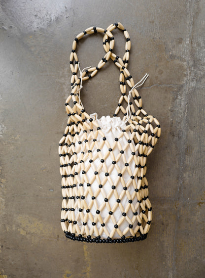 Octo Bag in Beige and Black